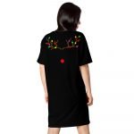 Black T-shirt dress – Twinkie Night Rudolph Back V