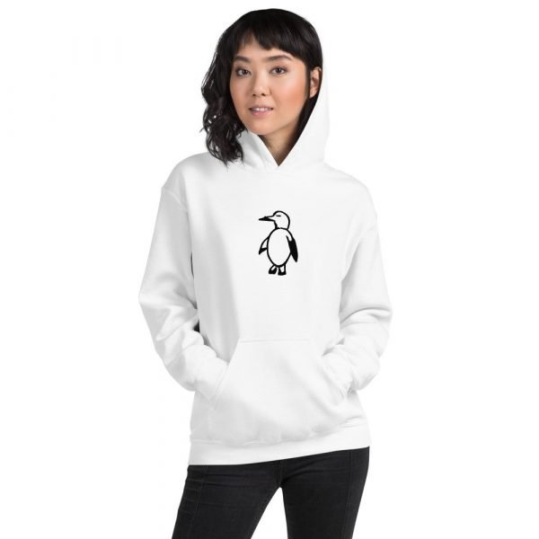 White Hoodie with Penguin