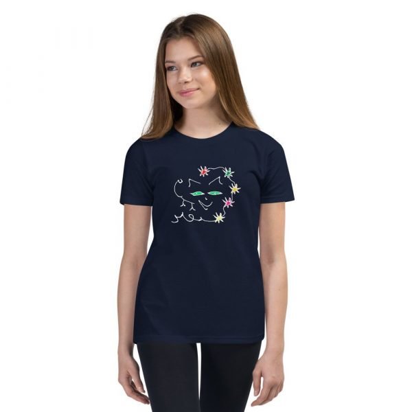 Christmas T-Shirt for Girls with cat